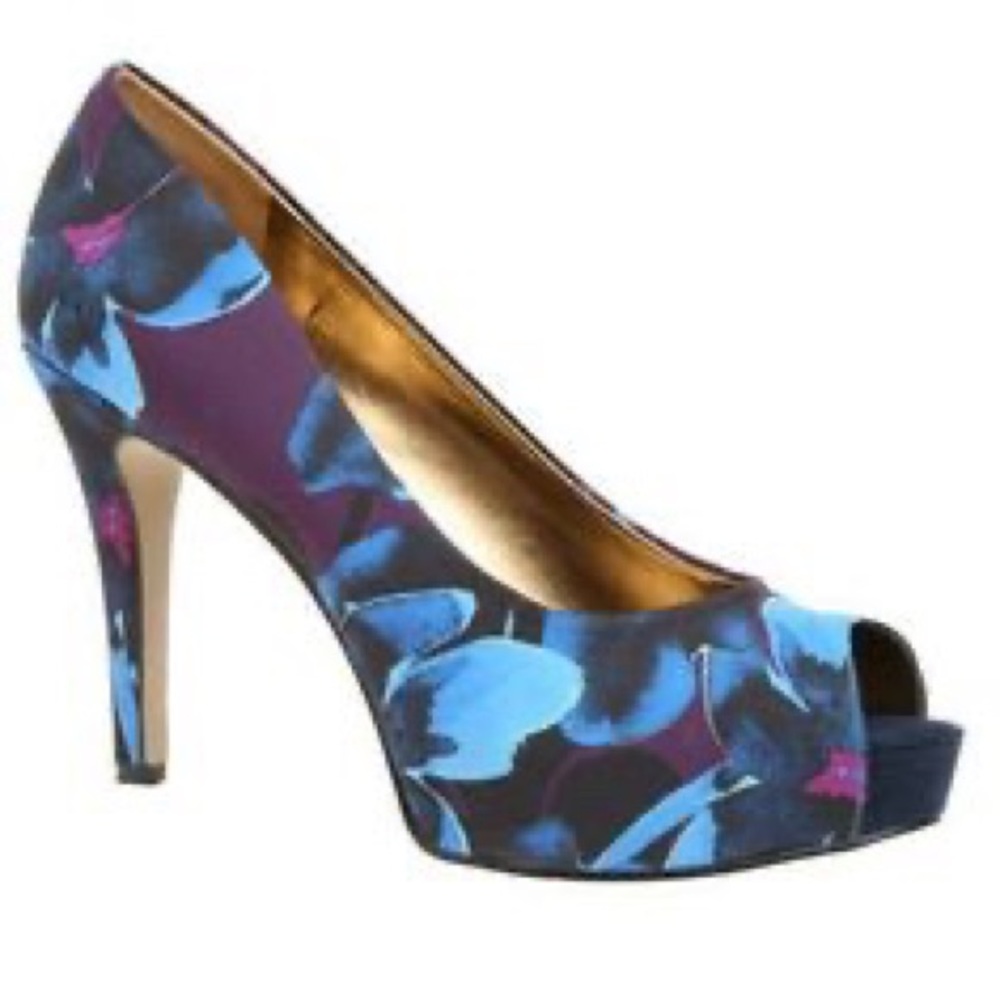 Nine West Floral Heels